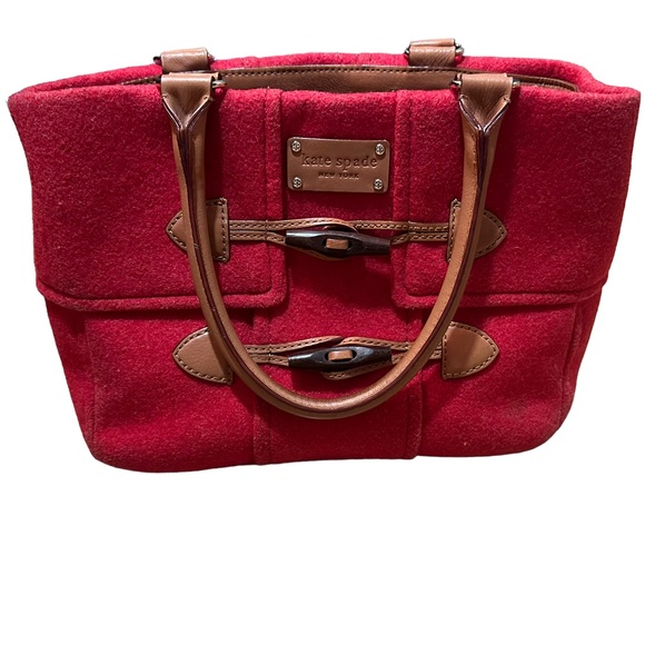 kate spade Handbags - Kate Spade Foxtrot Hill Quinn Wool-Toggle Handbag
